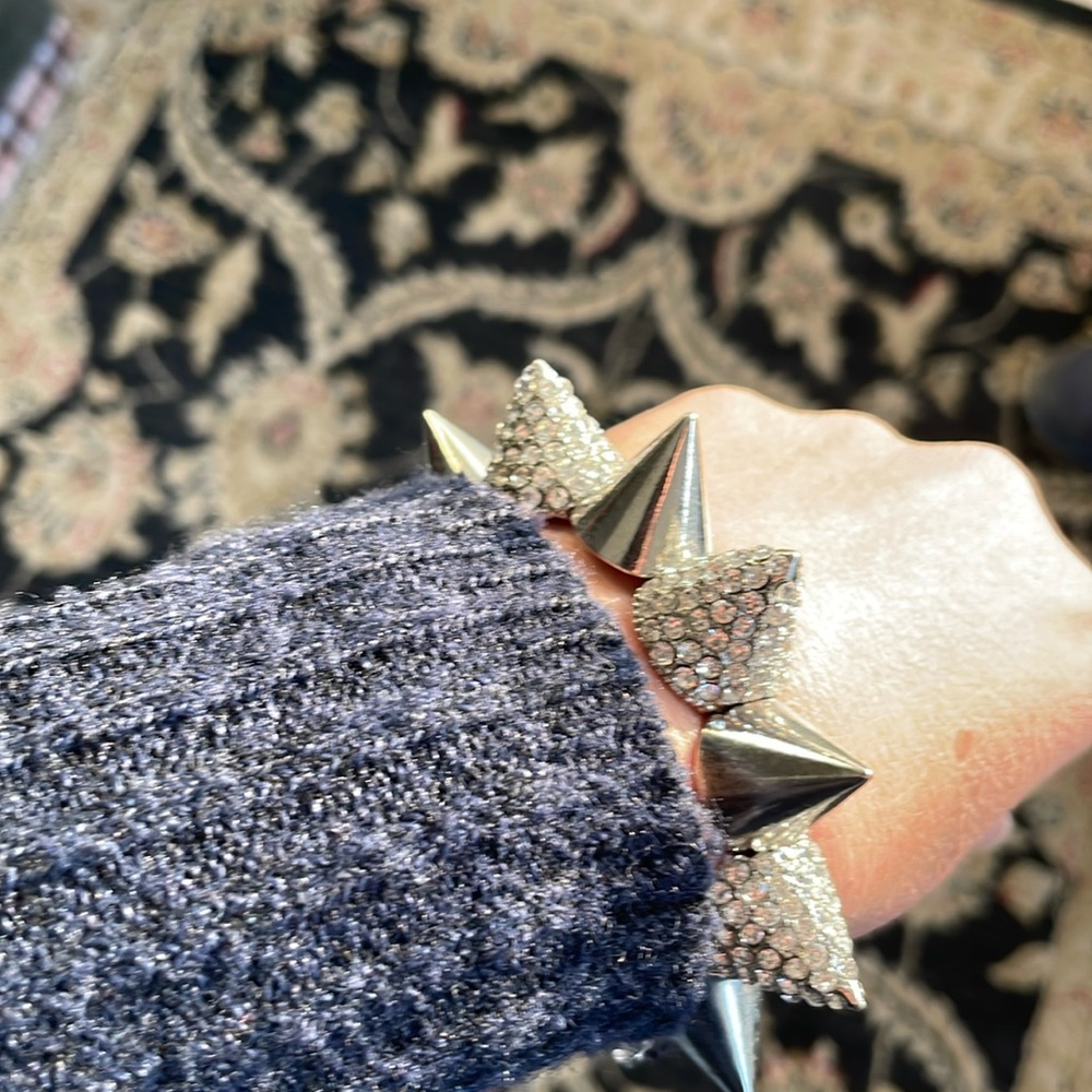 Spiky Rhinestone Bracelet - Picture 3 of 6